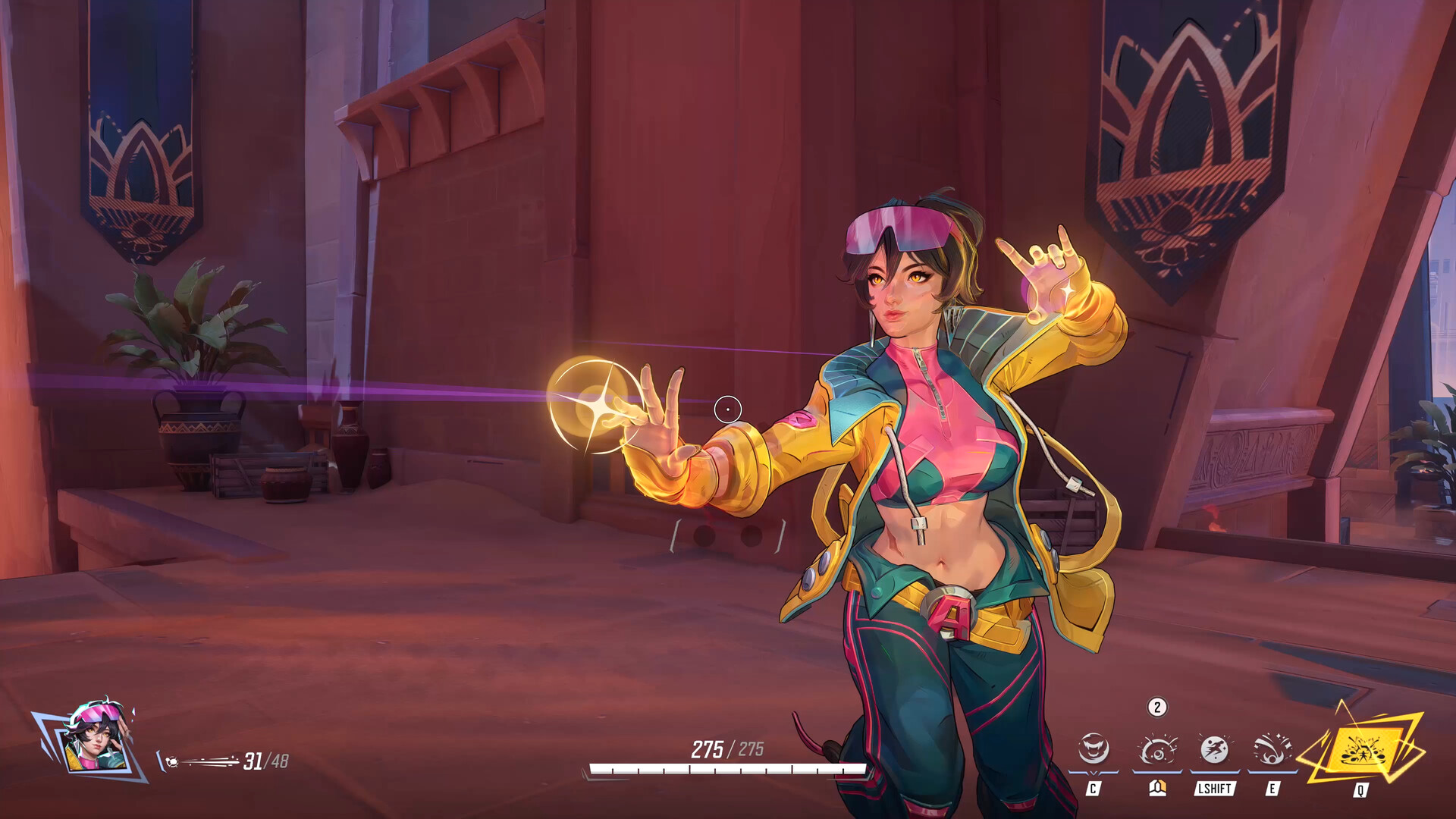 Luna Snow using her abilities during a Marvel Rivals match