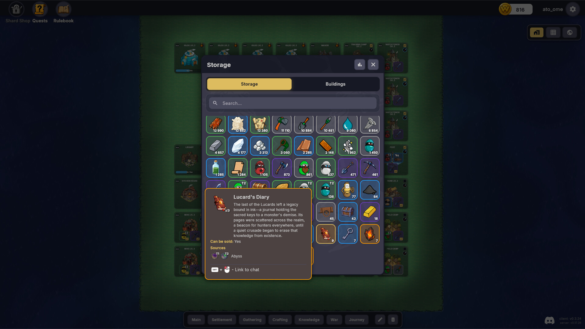World of Eggs economy and production interface